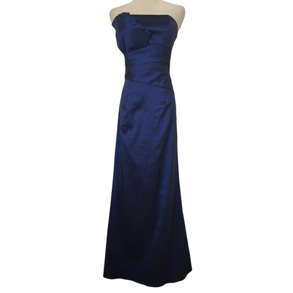 Jessica Micclintock Blue Iridescent Dress Sz 6 Prom Wedding 90s Y2K Gothic Glam - Picture 1 of 12